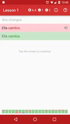 Spanish. Lesson 1 android App screenshot 1