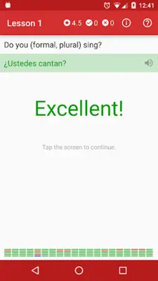 Spanish. Lesson 1 android App screenshot 2